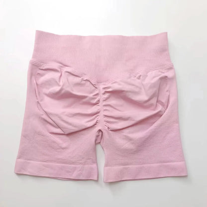 NCLAGEN Seamless Shorts 4.5" Gym Shorts Woman Scrunch Butt Fitness Sports Short Workout Seamless Leggings Running Yoga Bottoms