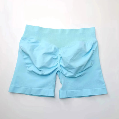 NCLAGEN Seamless Shorts 4.5" Gym Shorts Woman Scrunch Butt Fitness Sports Short Workout Seamless Leggings Running Yoga Bottoms