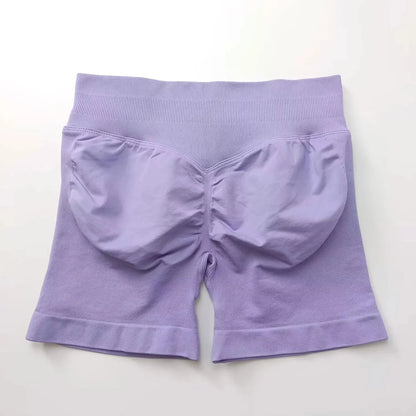 NCLAGEN Seamless Shorts 4.5" Gym Shorts Woman Scrunch Butt Fitness Sports Short Workout Seamless Leggings Running Yoga Bottoms