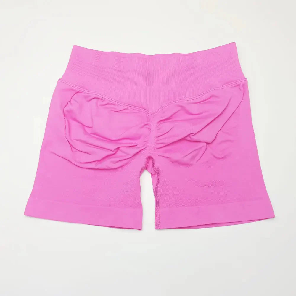 NCLAGEN Seamless Shorts 4.5" Gym Shorts Woman Scrunch Butt Fitness Sports Short Workout Seamless Leggings Running Yoga Bottoms