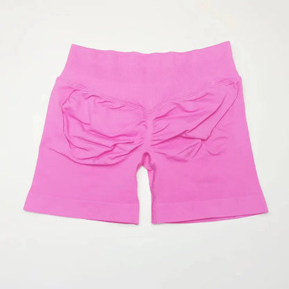 NCLAGEN Seamless Shorts 4.5" Gym Shorts Woman Scrunch Butt Fitness Sports Short Workout Seamless Leggings Running Yoga Bottoms