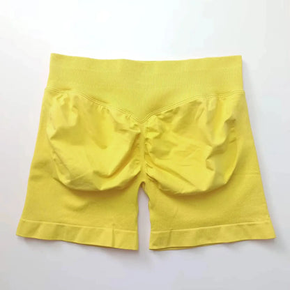NCLAGEN Seamless Shorts 4.5" Gym Shorts Woman Scrunch Butt Fitness Sports Short Workout Seamless Leggings Running Yoga Bottoms