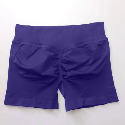 NCLAGEN Seamless Shorts 4.5" Gym Shorts Woman Scrunch Butt Fitness Sports Short Workout Seamless Leggings Running Yoga Bottoms