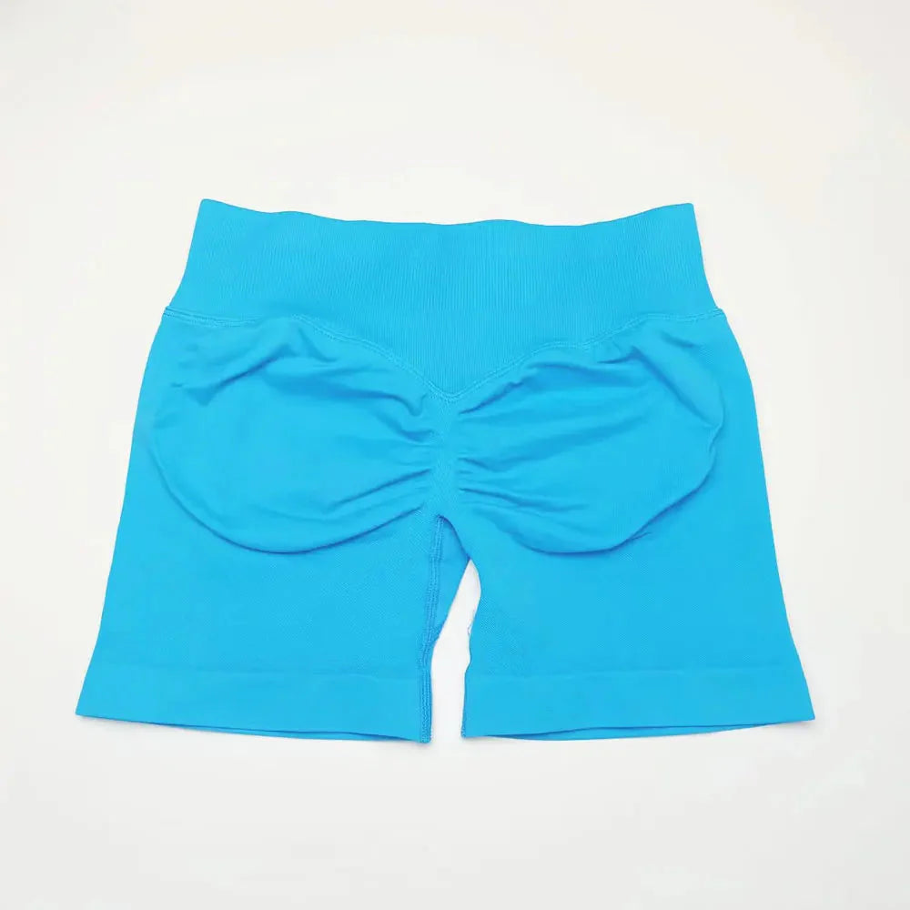 NCLAGEN Seamless Shorts 4.5" Gym Shorts Woman Scrunch Butt Fitness Sports Short Workout Seamless Leggings Running Yoga Bottoms