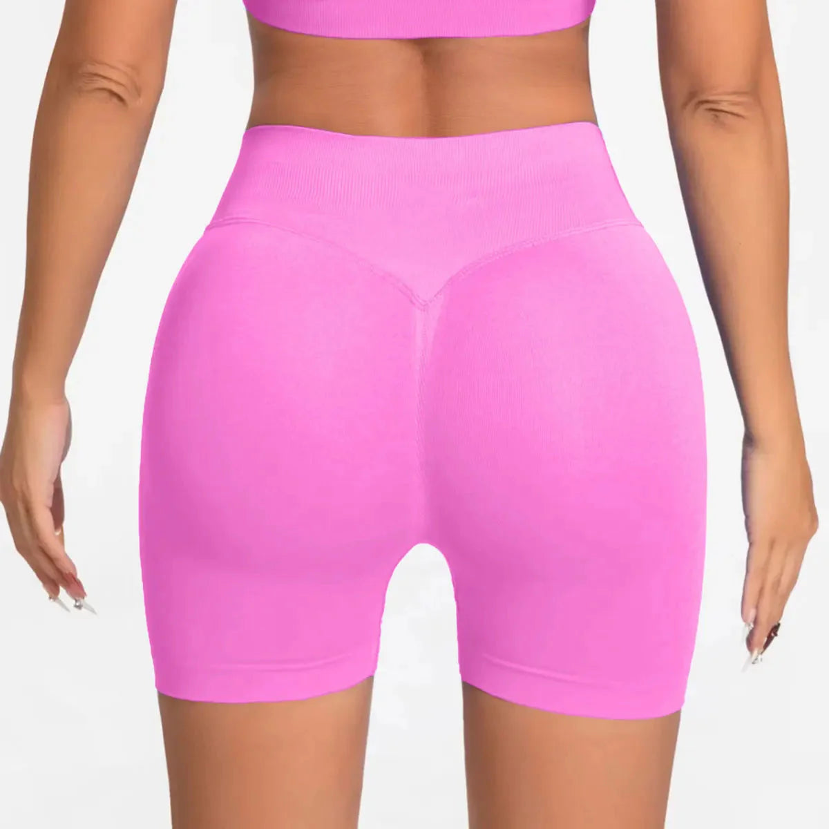 NCLAGEN Seamless Shorts 4.5" Gym Shorts Woman Scrunch Butt Fitness Sports Short Workout Seamless Leggings Running Yoga Bottoms