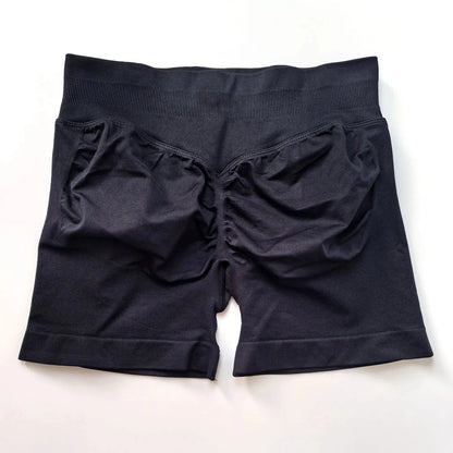 NCLAGEN Seamless Shorts 4.5" Gym Shorts Woman Scrunch Butt Fitness Sports Short Workout Seamless Leggings Running Yoga Bottoms